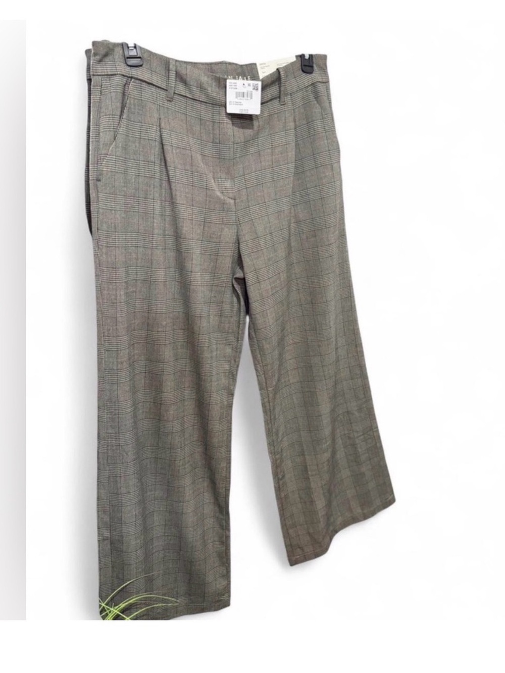 AE Plaid Wide Leg Trousers -16 NWT